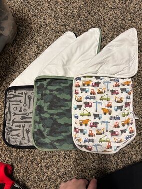 Copper Pearl- Diesel Burp Cloths